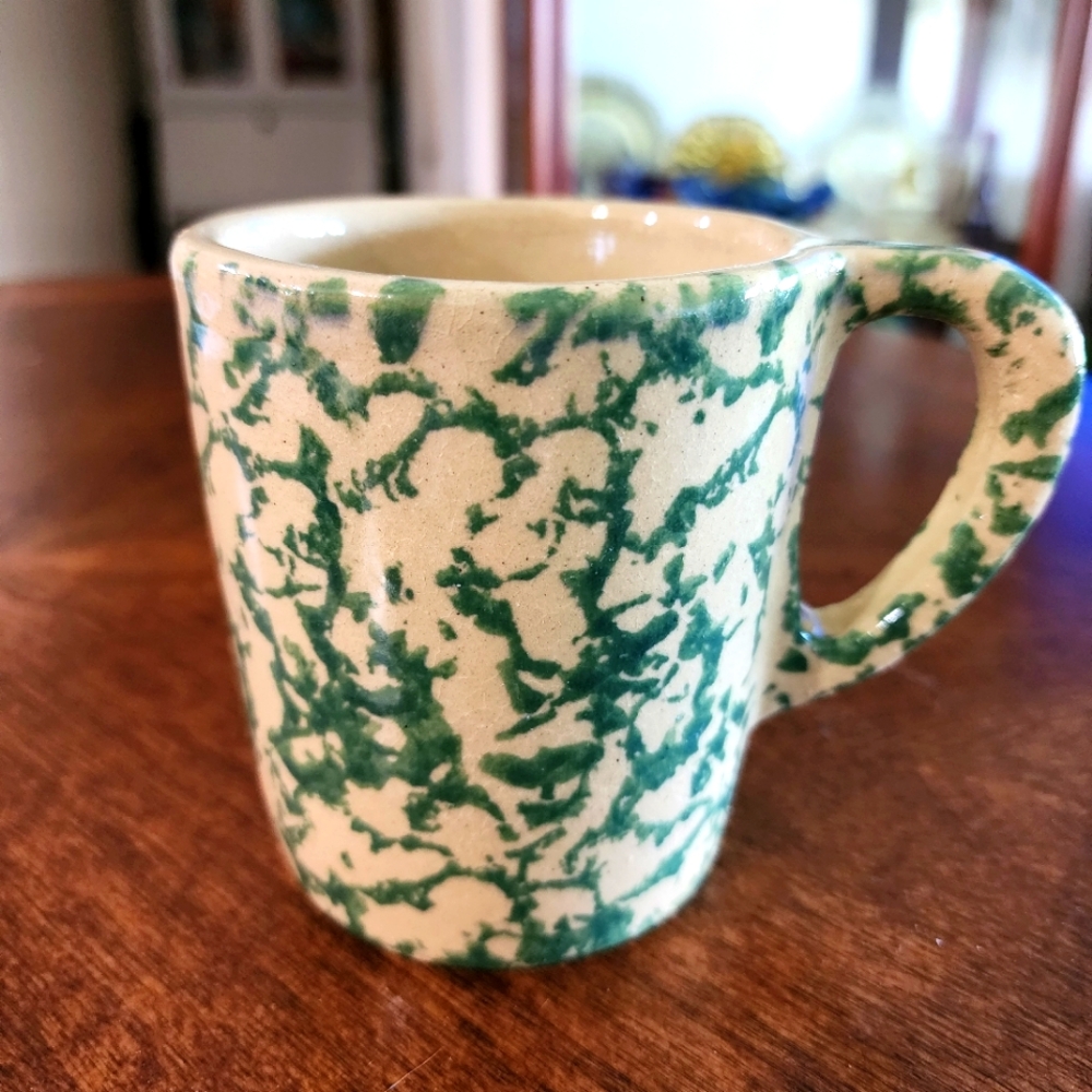 Vintage Roseville coffee mug